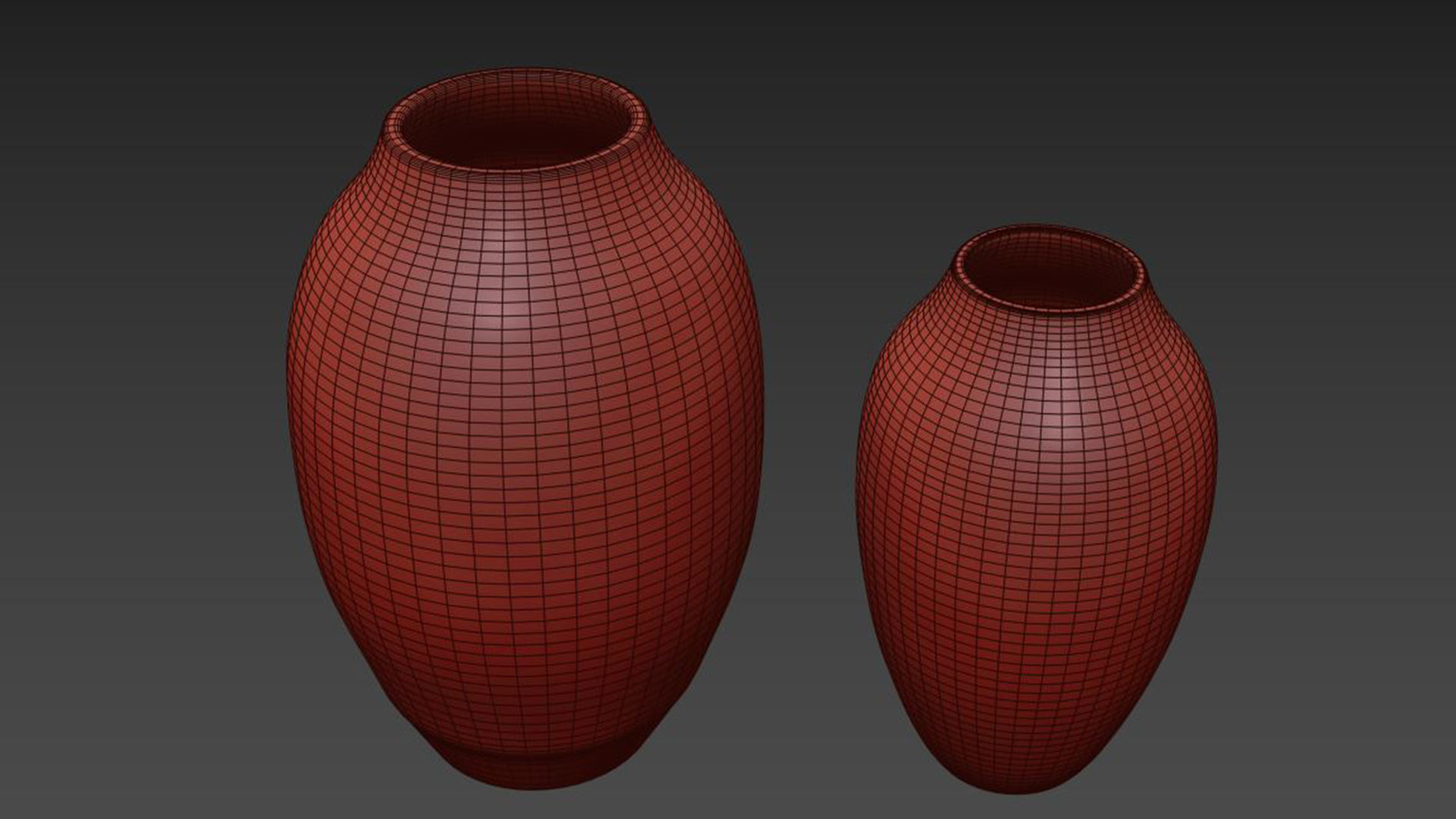 Rough Effect Ceramic Vase 3D model_6