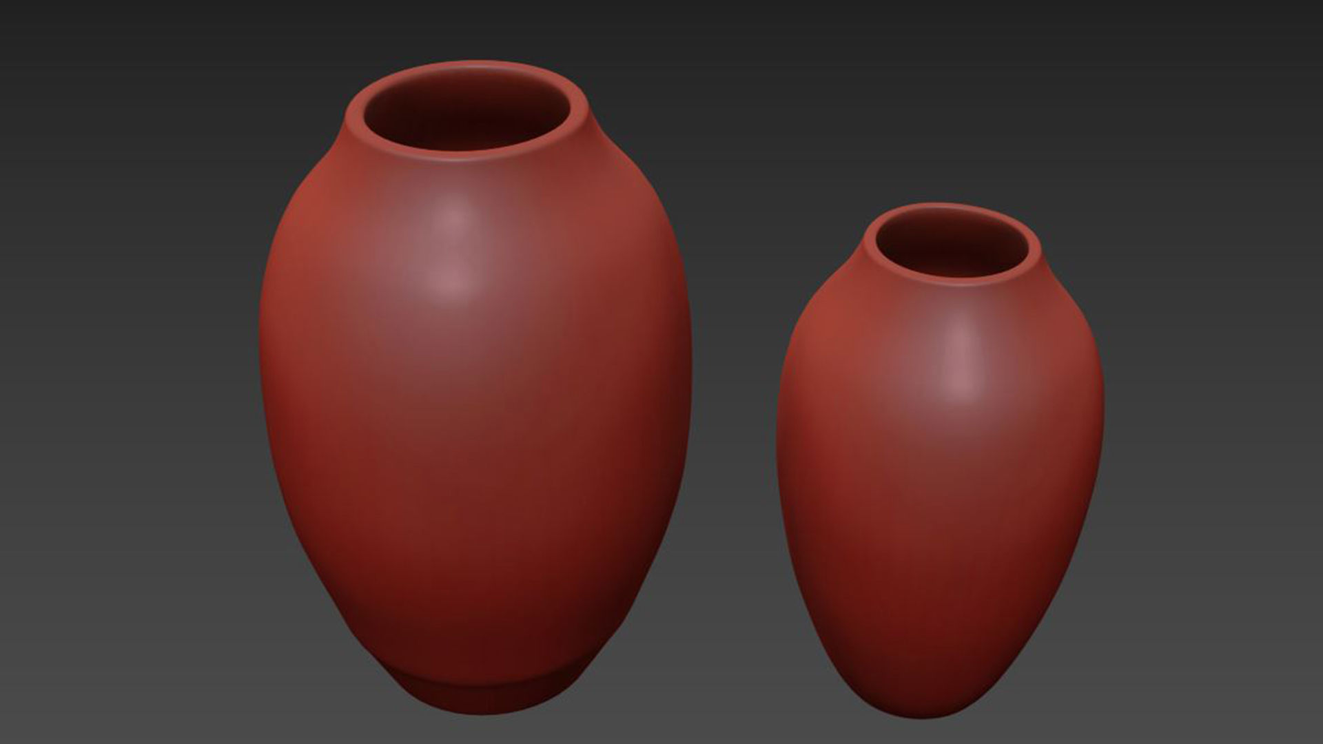 Rough Effect Ceramic Vase 3D model_5