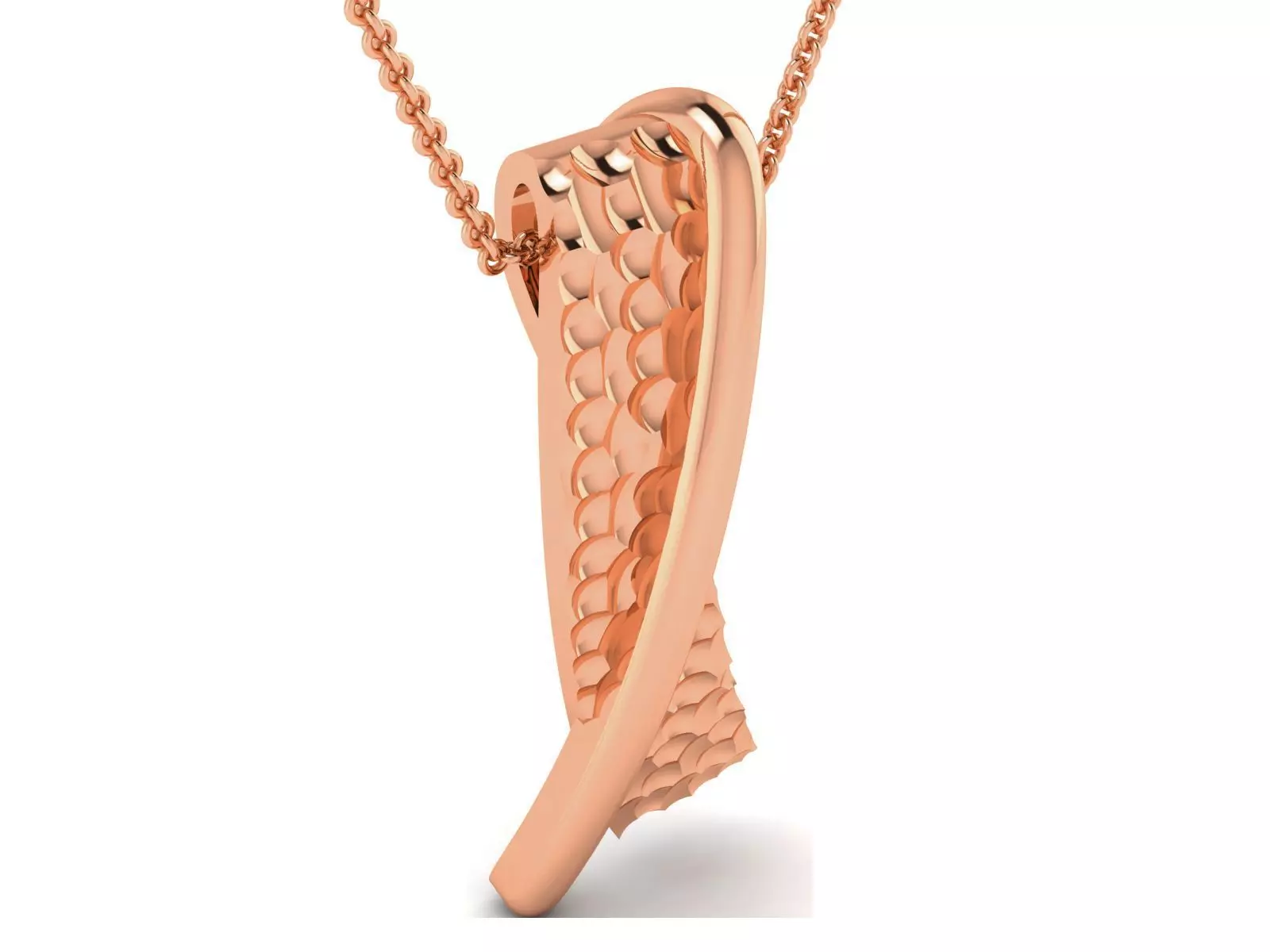 Light wt Plain Gold Charm Pendant 3dm renders details 3D print model