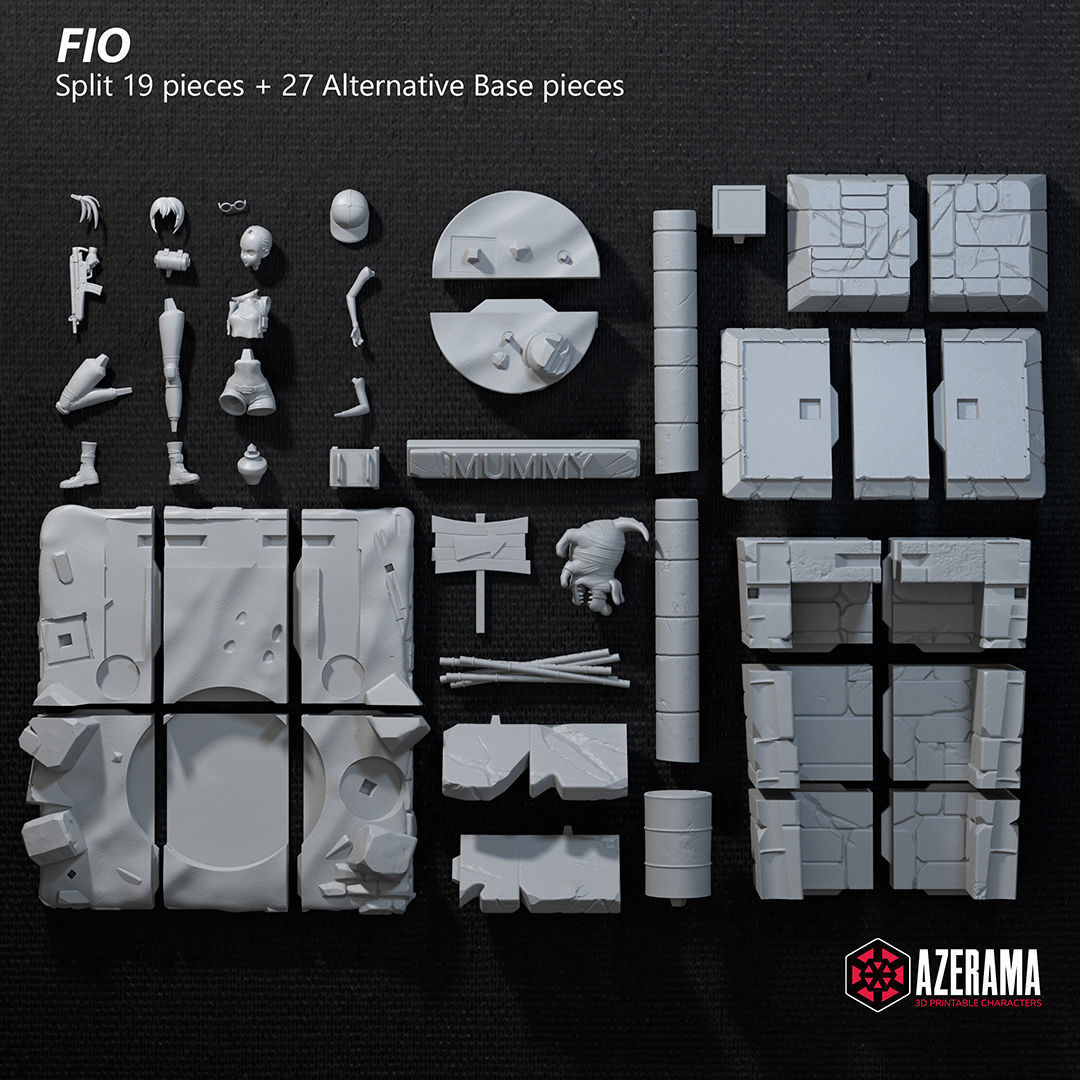 Fio Germi Ready for 3D Printing 3D print model_7