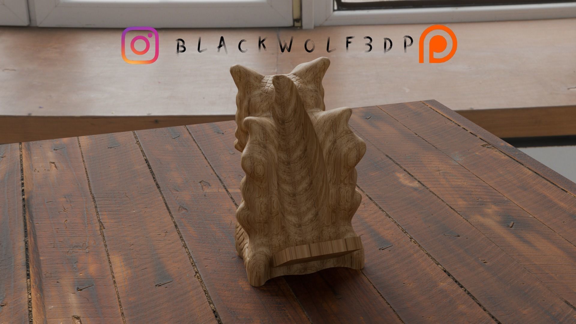 Owl wine bottle holder  3D print model_3