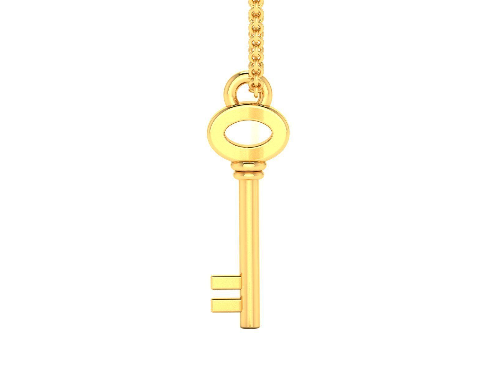 Lock Key  Charm Pendant 3dm renders details 3D print model_18