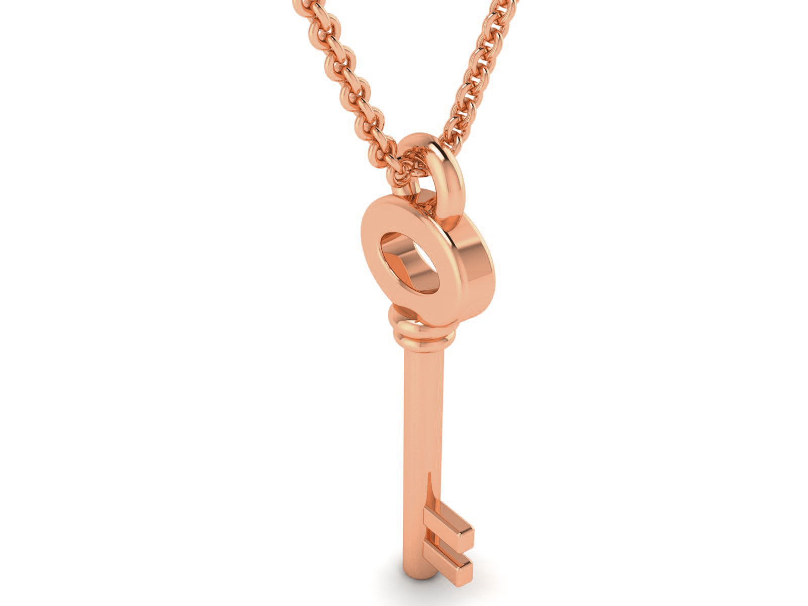 Lock Key  Charm Pendant 3dm renders details 3D print model_4