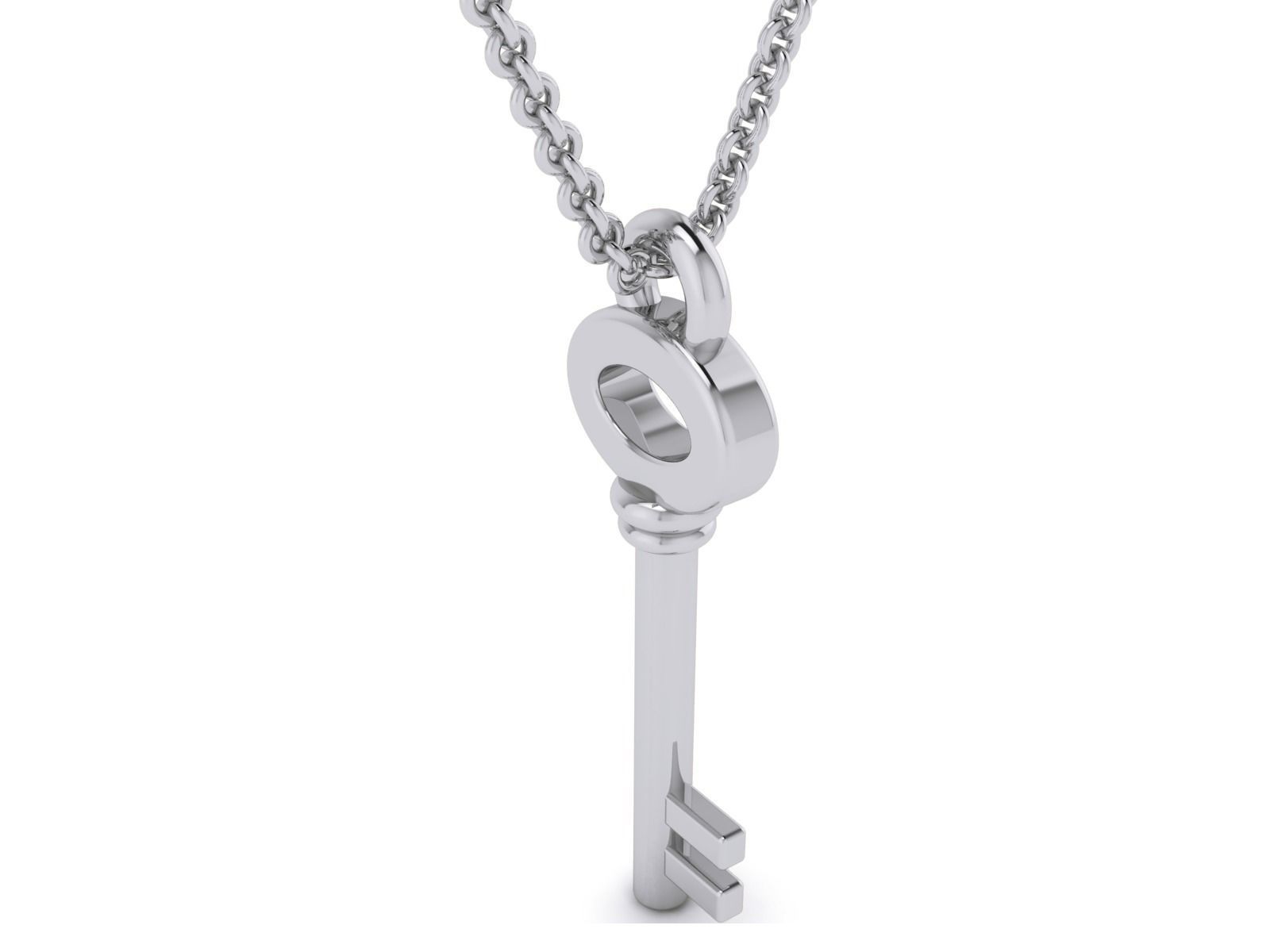 Lock Key  Charm Pendant 3dm renders details 3D print model_7
