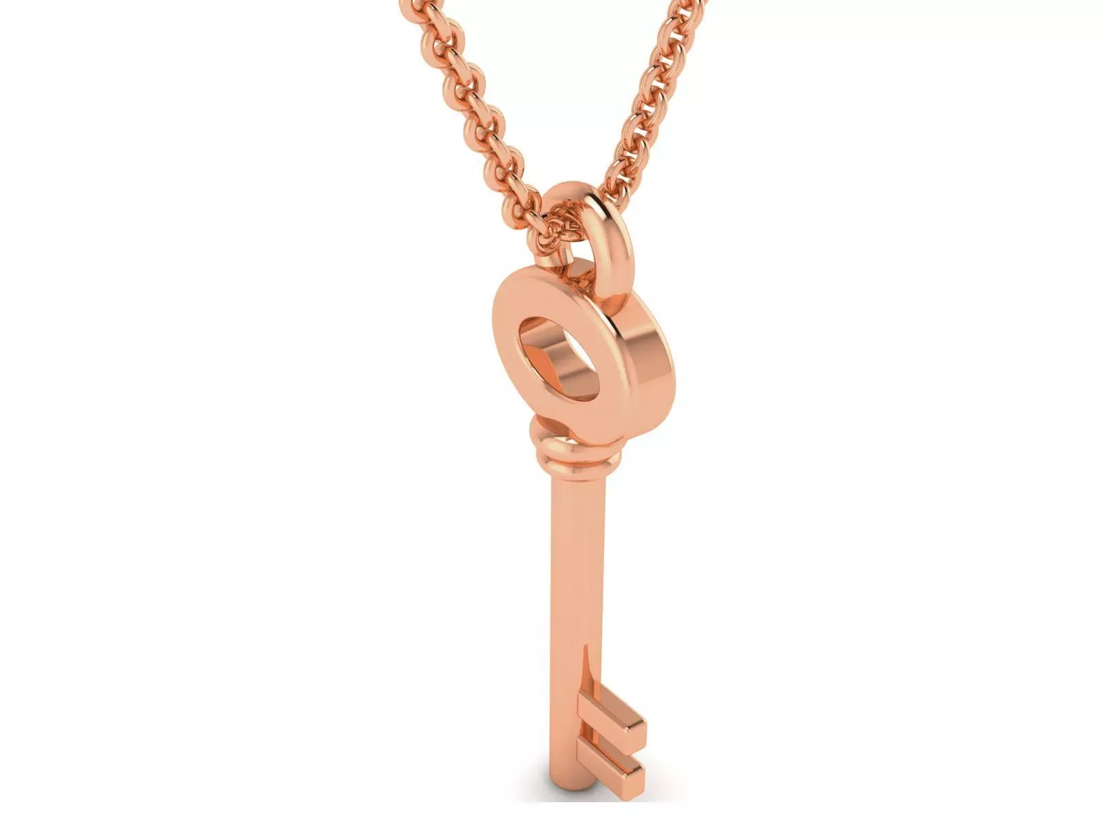 Lock Key  Charm Pendant 3dm renders details 3D print model_0