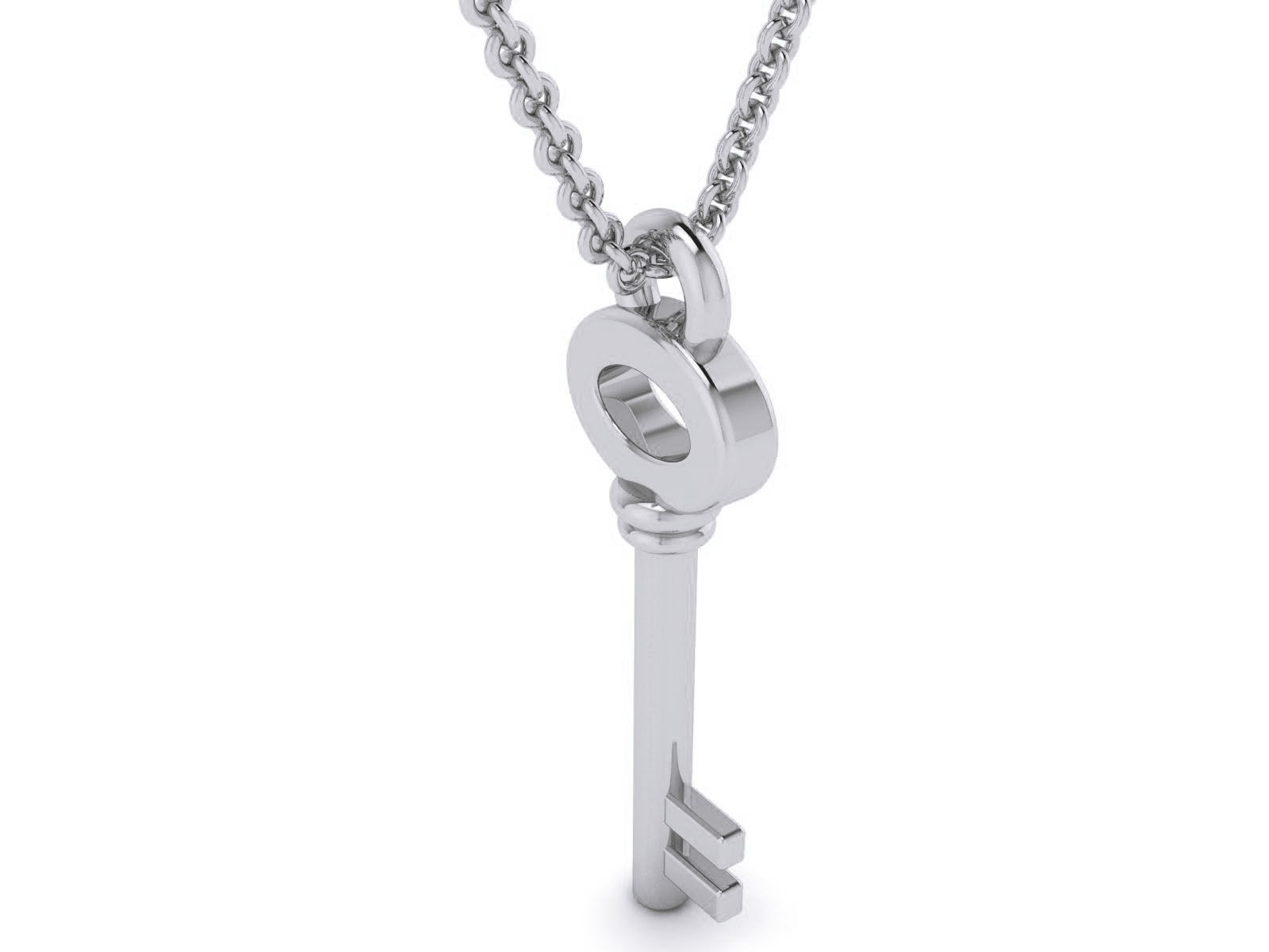 Lock Key  Charm Pendant 3dm renders details 3D print model_1