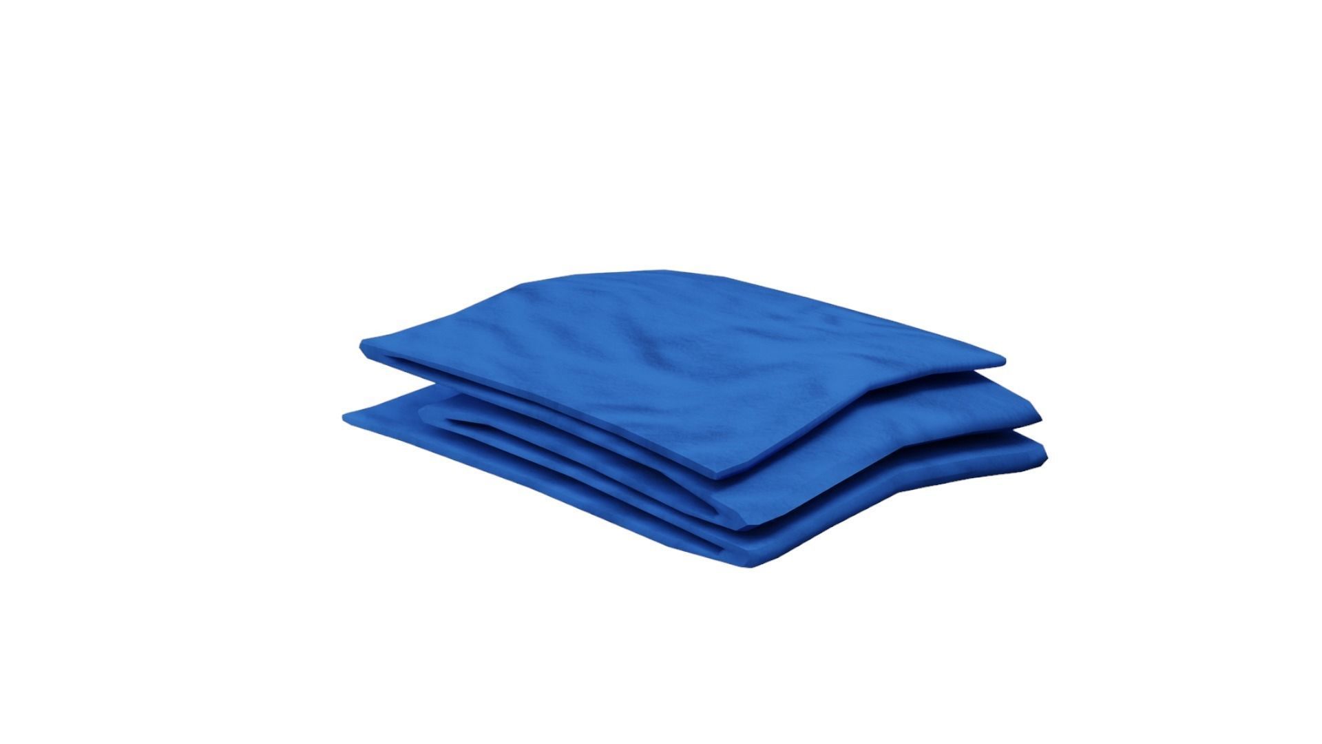 Hospital Blanket Low-poly 3D model_4