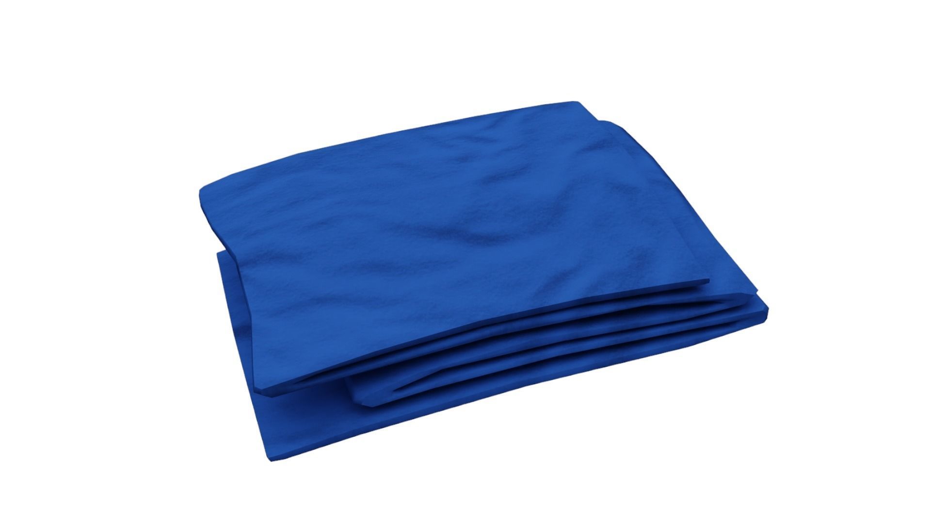 Hospital Blanket Low-poly 3D model_2