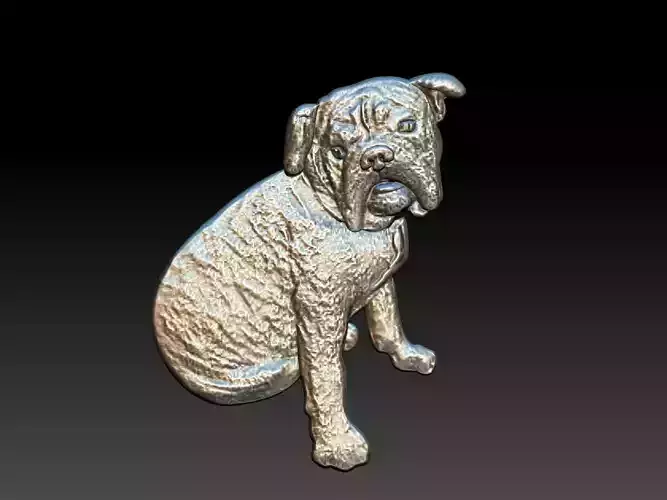 American Bulldog Relief 3D print model
