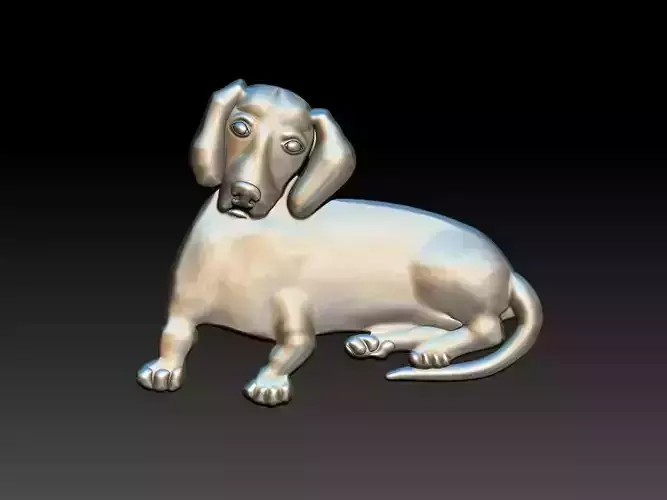 Basset Dog Relief 3D print model