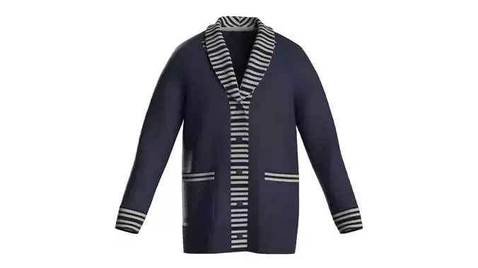 Male knit raglan cardigan