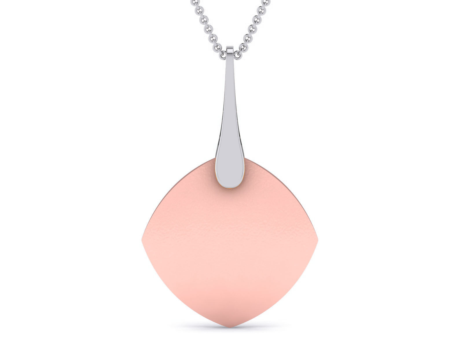 Light wt Plain Gold Charm Pendant 3dm renders details 3D print model_7