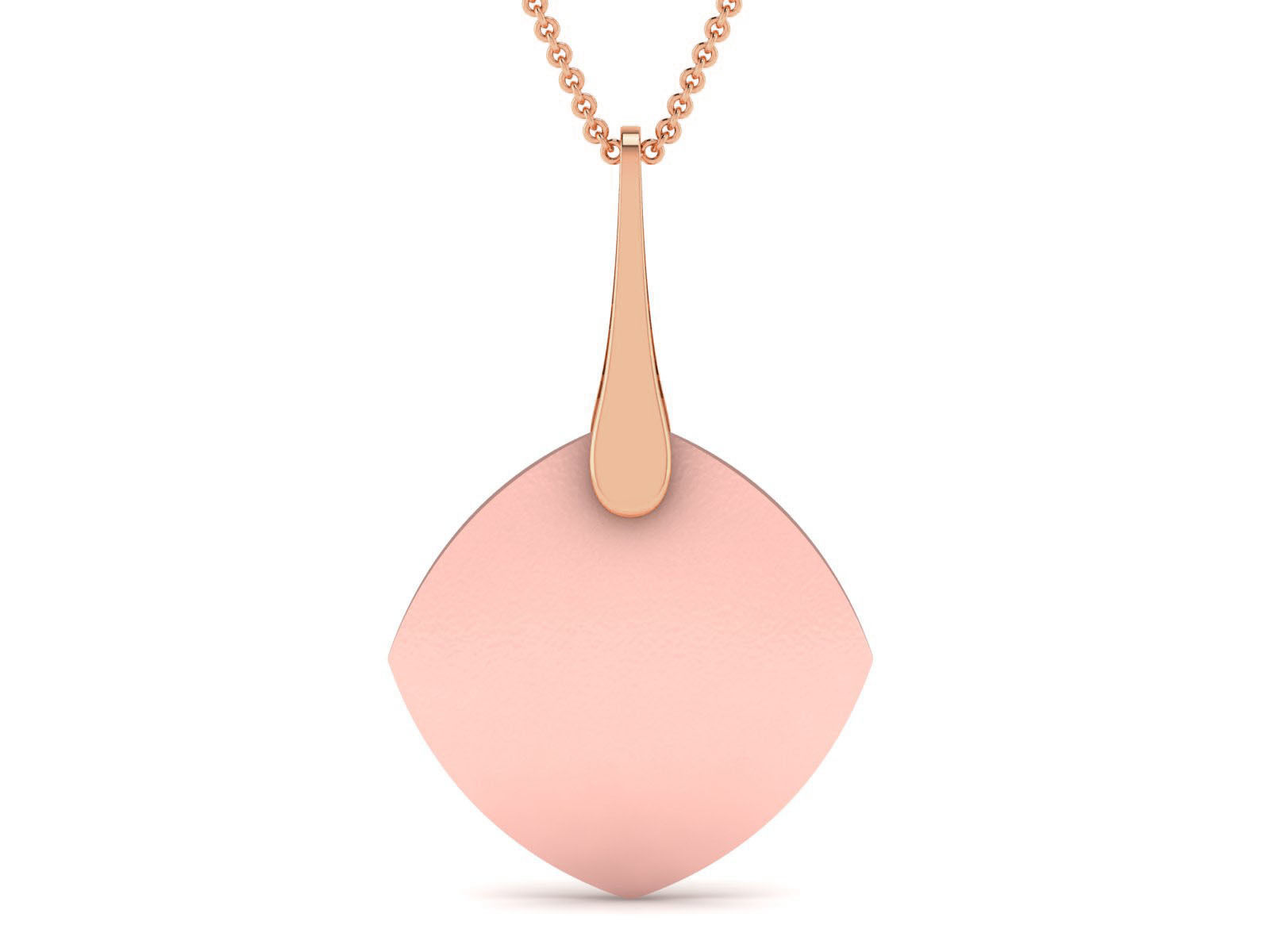 Light wt Plain Gold Charm Pendant 3dm renders details 3D print model_8