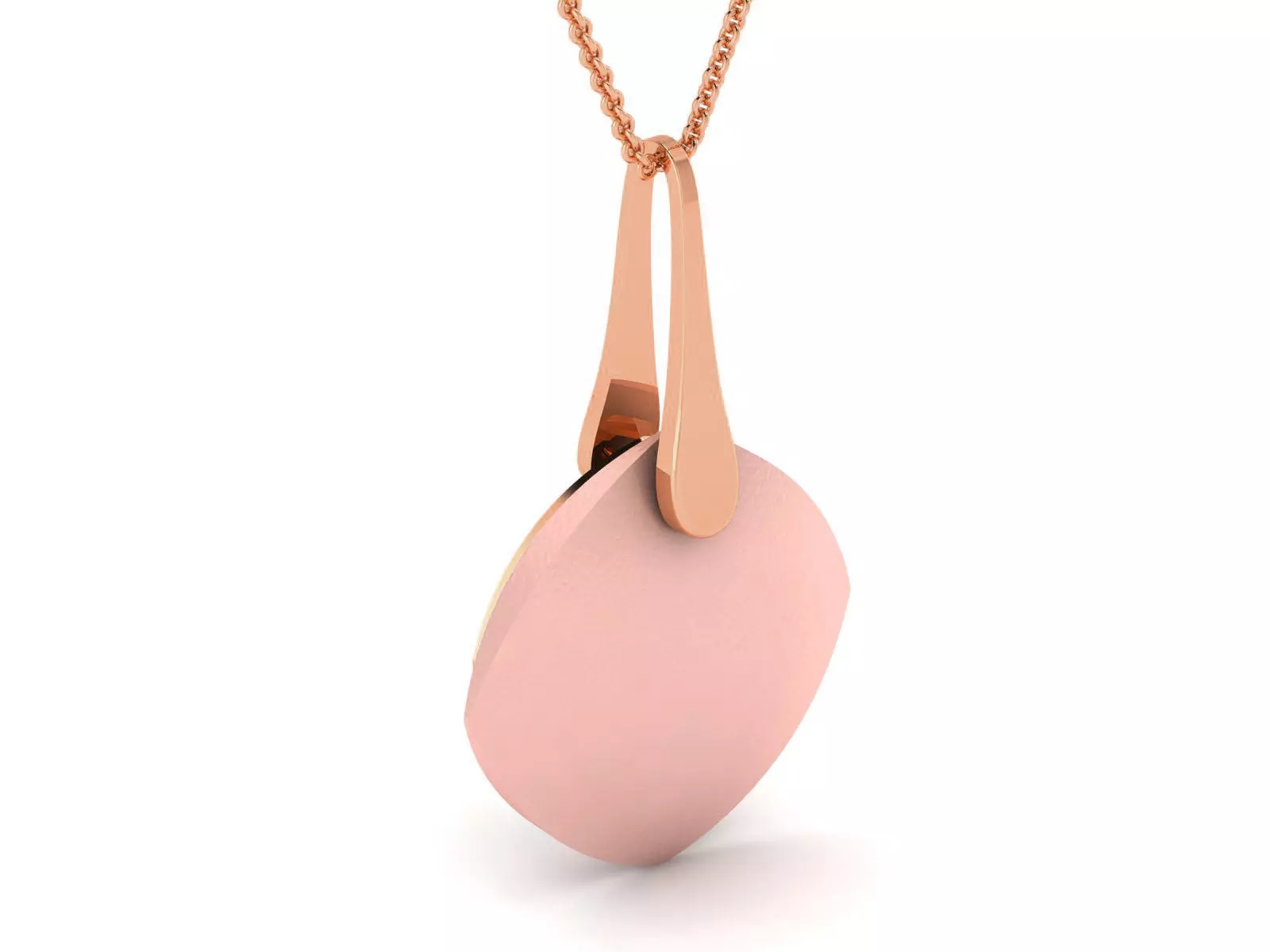 Light wt Plain Gold Charm Pendant 3dm renders details 3D print model_0