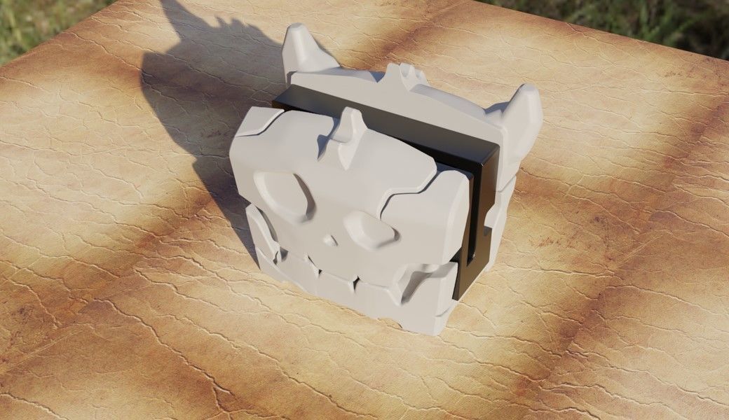 Dock holder nintendo switch Bokoblin chest 3D print model_1