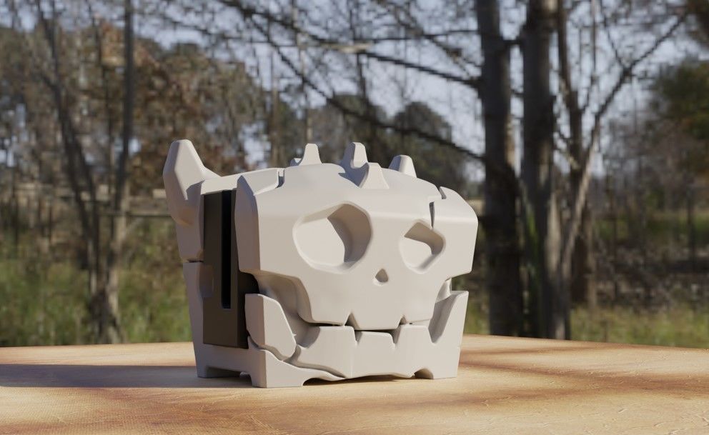 Dock holder nintendo switch Bokoblin chest 3D print model_2