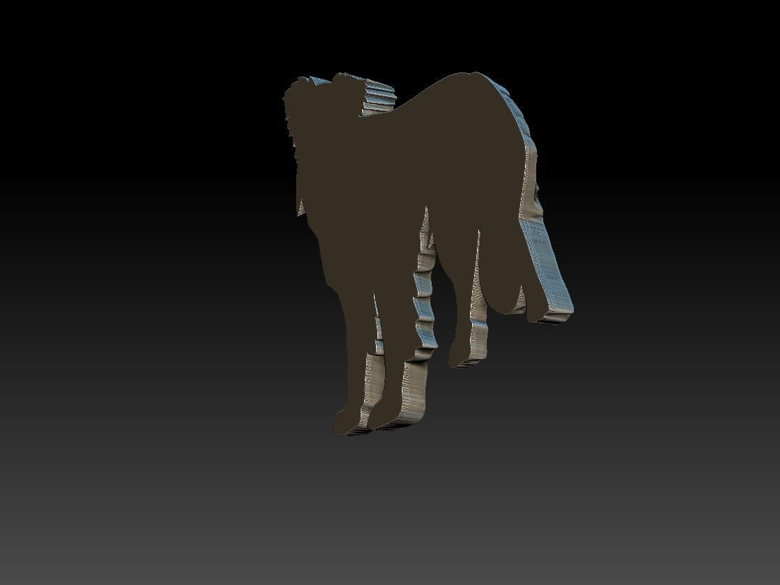Border Collie Dog 3D print model_6