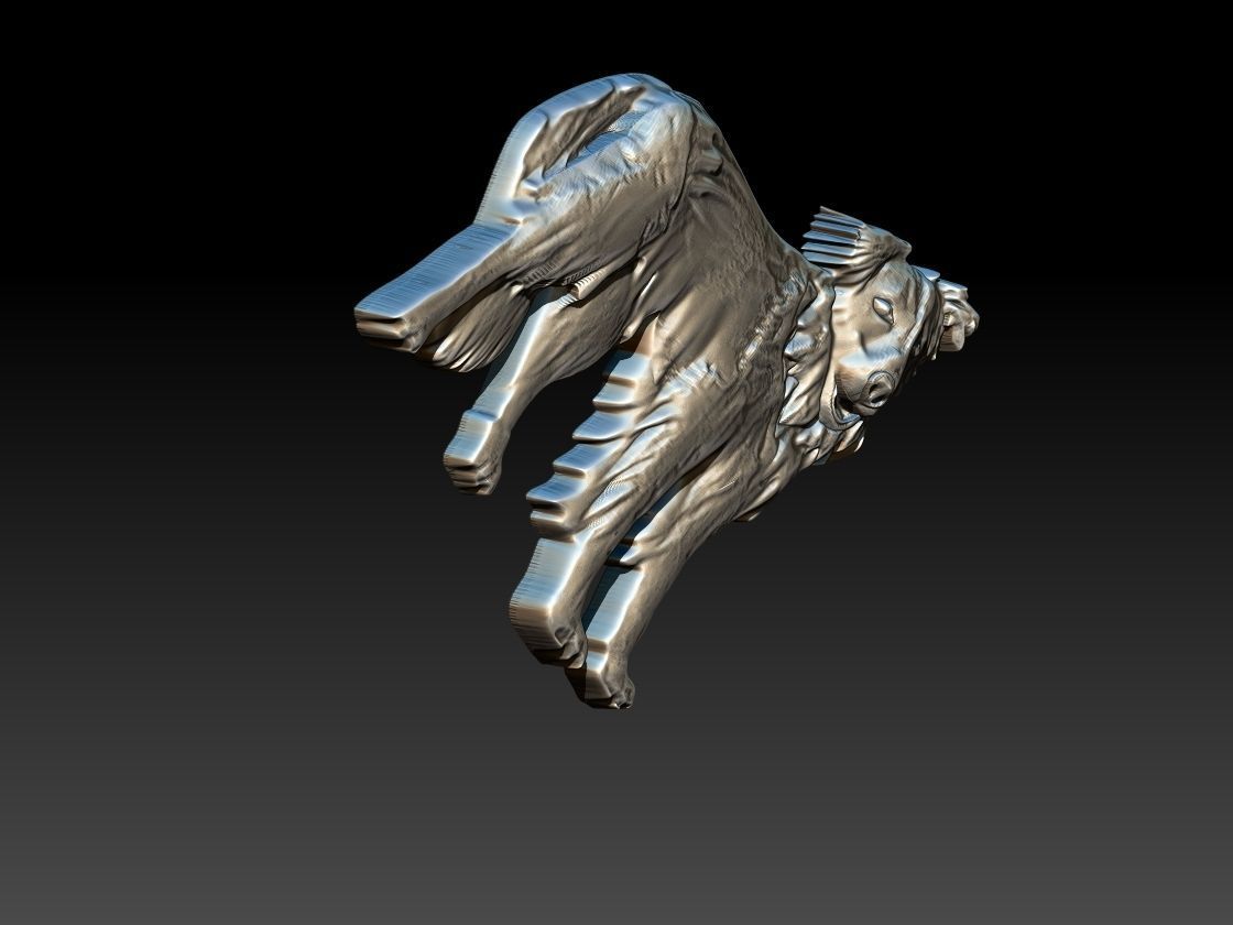 Border Collie Dog 3D print model_5