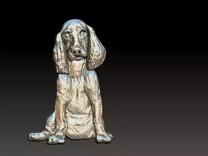 Cocker Dog Relief 3D print model