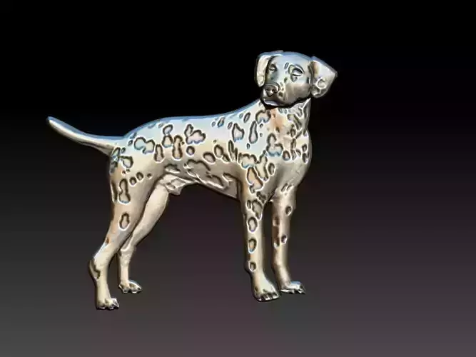 Dalmatian - Dalmata - Dog Relief 3D print model