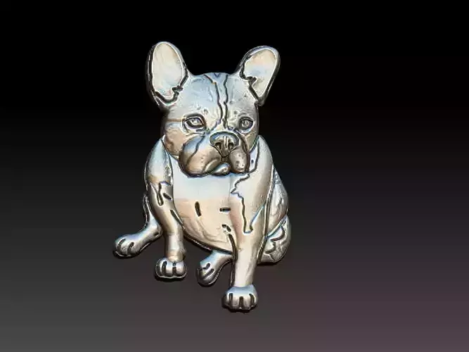 French Bulldog - Frances - Dog Relief 3D print model
