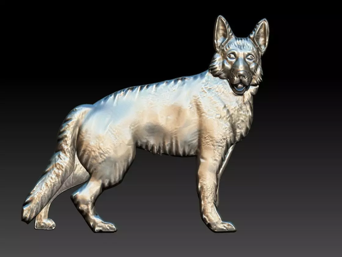 German Shepherd 3D print model