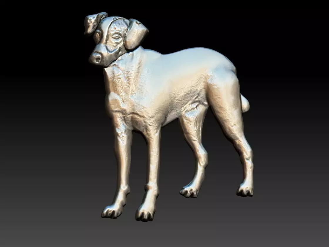 Hunter Dog Relief 3D print model