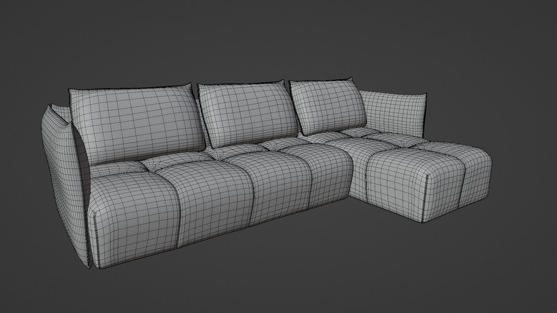 Fabric Sofa 3D model_11