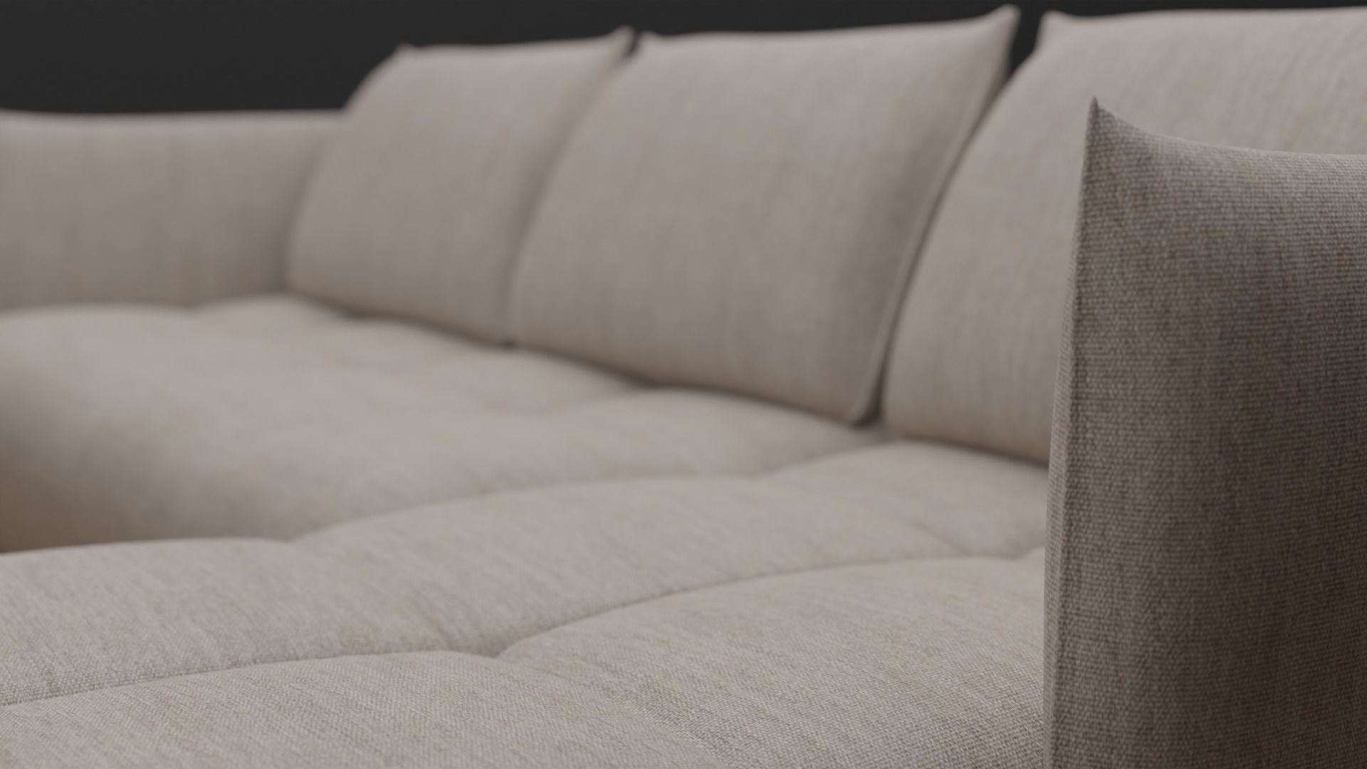 Fabric Sofa 3D model_3