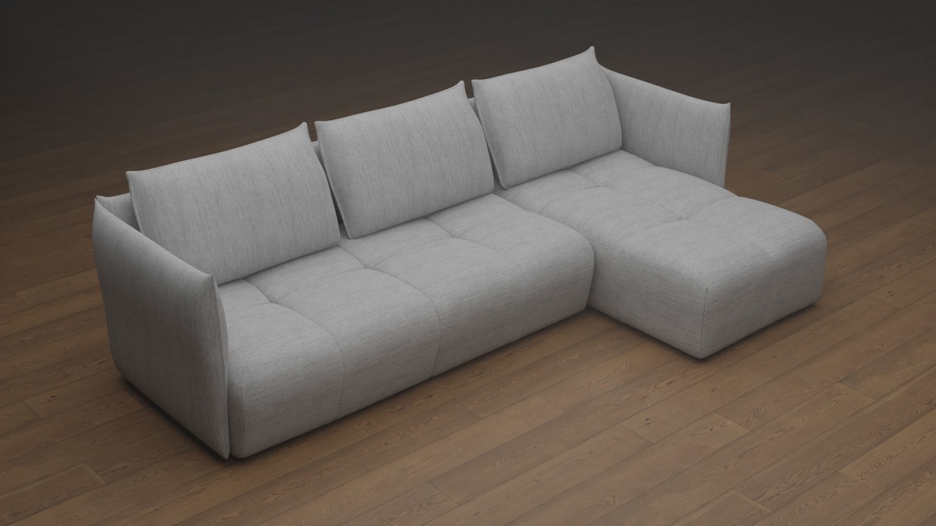 Fabric Sofa 3D model_5