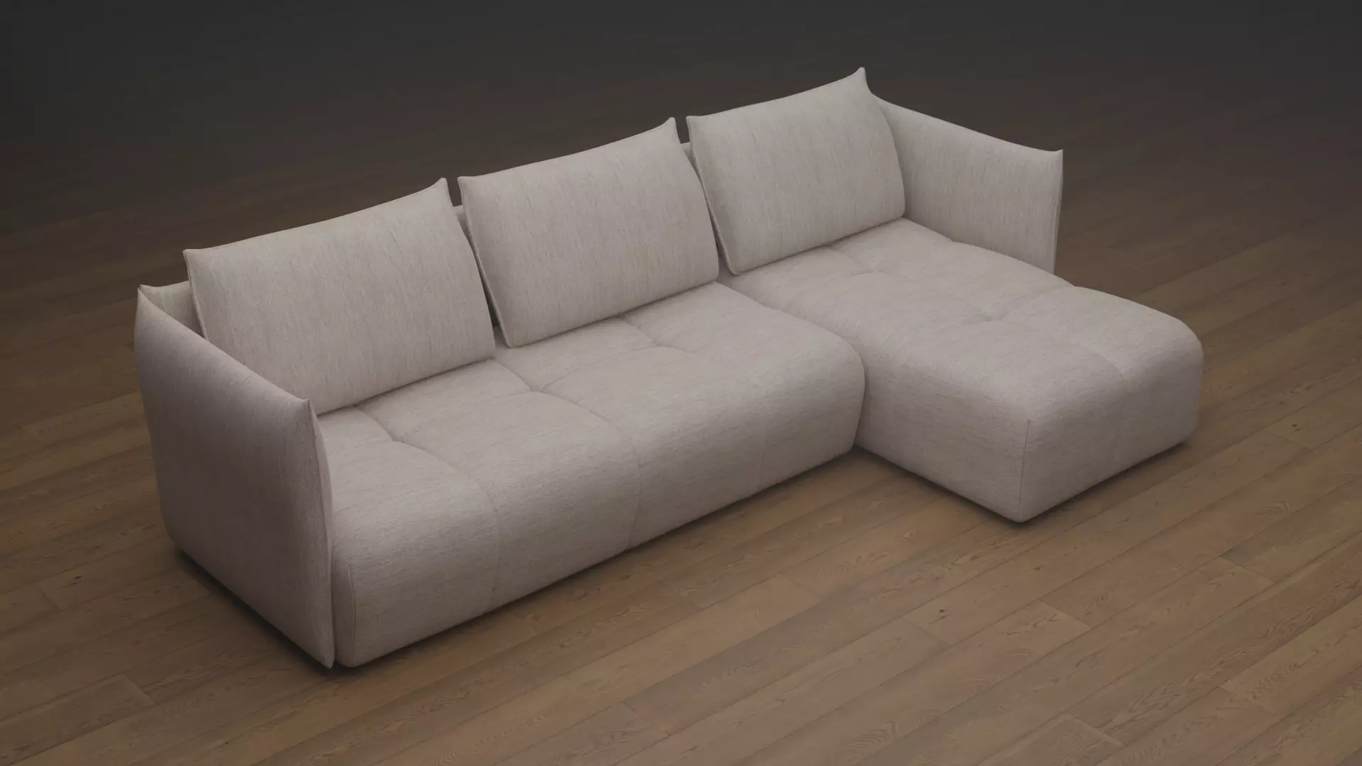 Fabric Sofa 3D model_0