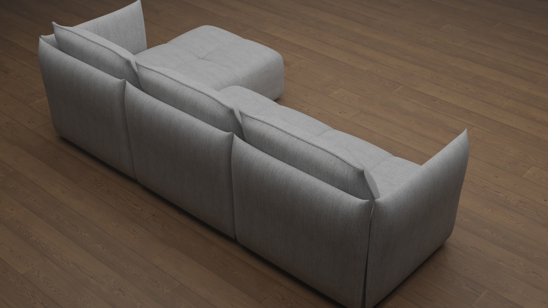 Fabric Sofa 3D model_7