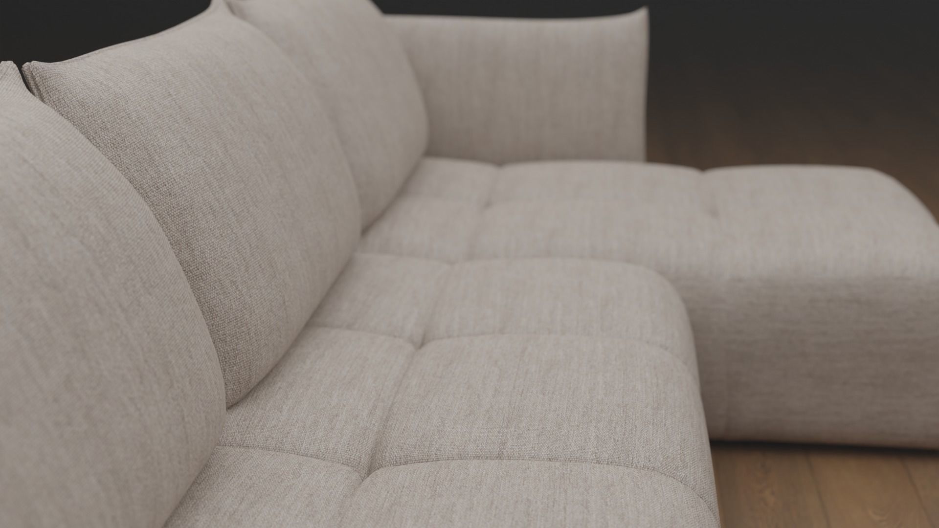 Fabric Sofa 3D model_4