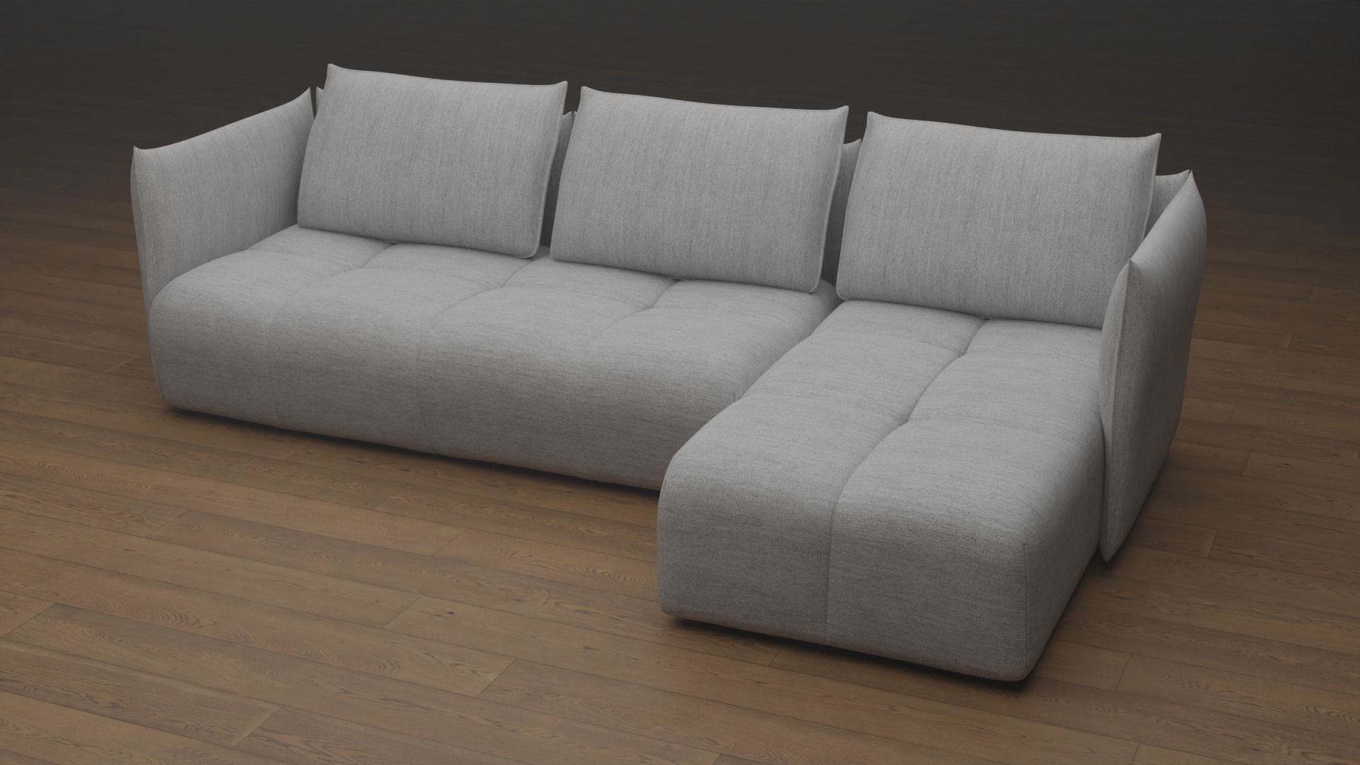 Fabric Sofa 3D model_6