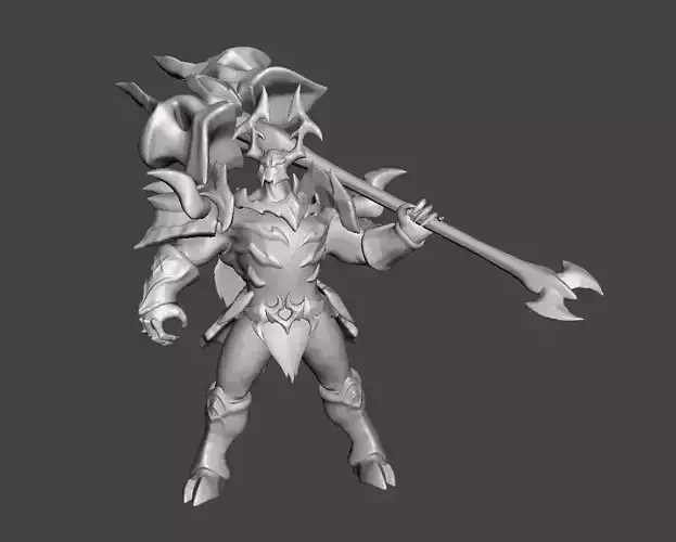 Old God Mordekaiser 3D Model 3D print model