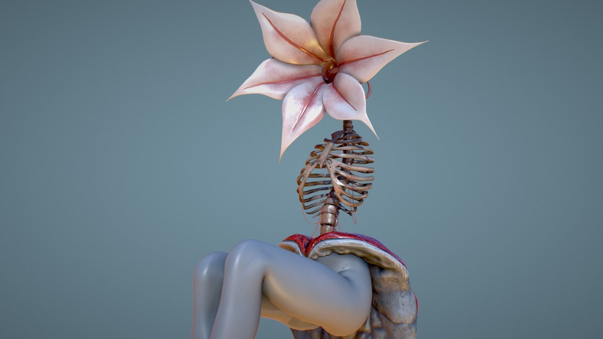 Corpse Flower Low-poly 3D model_1