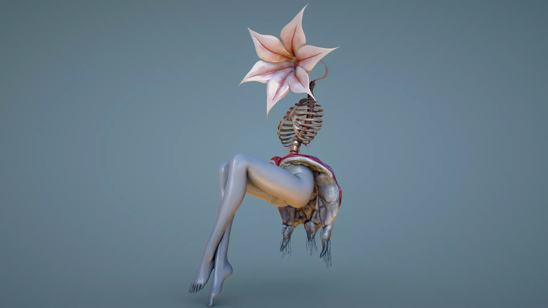 Corpse Flower Low-poly 3D model_0