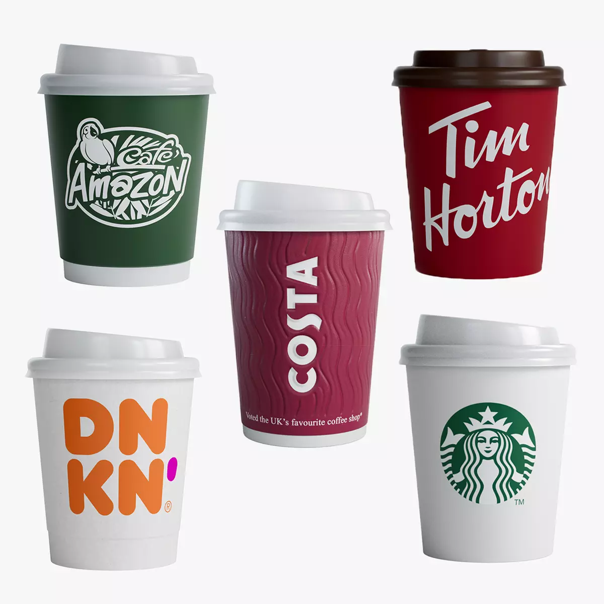 Coffe Cup Bundle 3D model