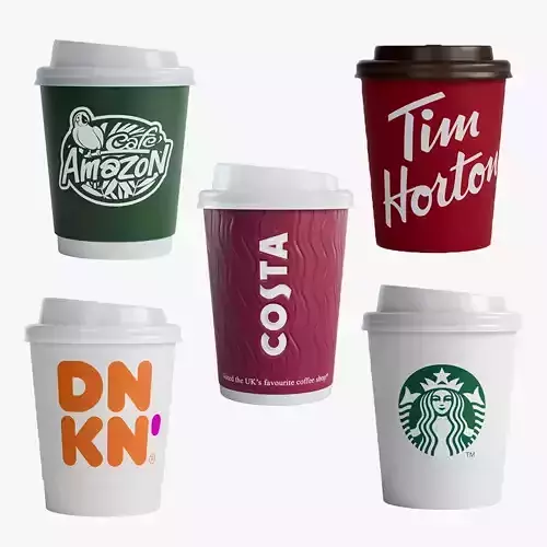 Coffe Cup Bundle 3D model