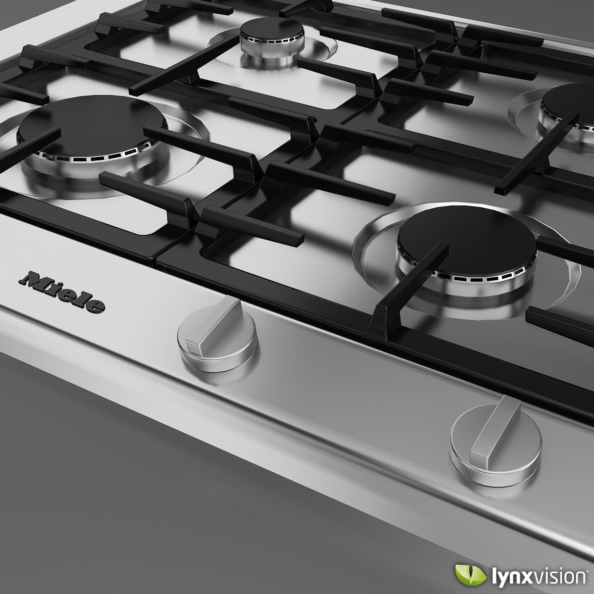 Miele Gas Hob 3D Model .max .obj .fbx