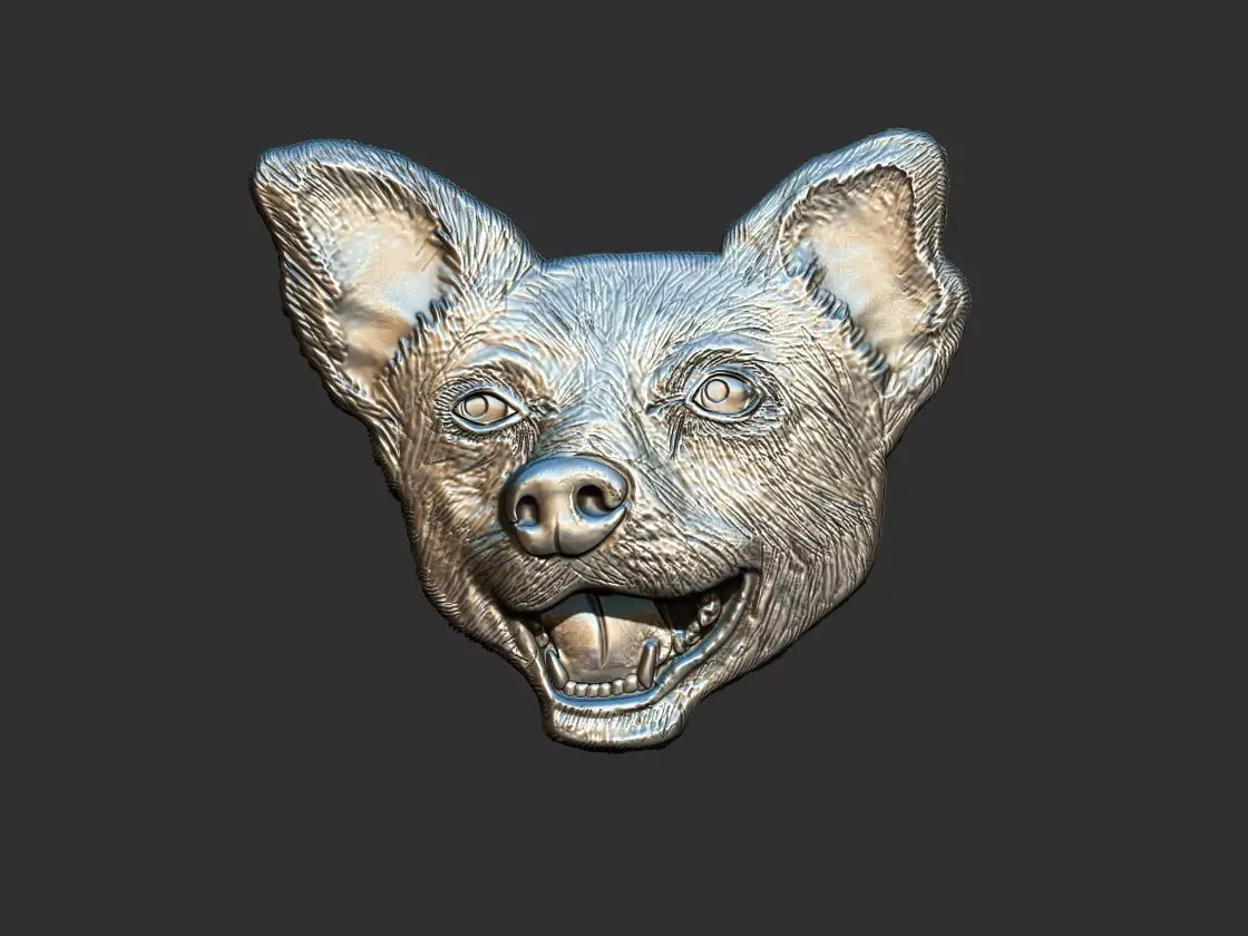 Mutt Dog - Vira Lata Caramelo Dog relief 3D print model