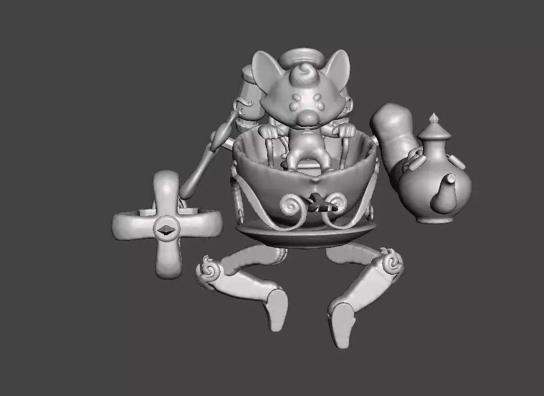 Cafe Cuties Rumble 3D Model 3D print model