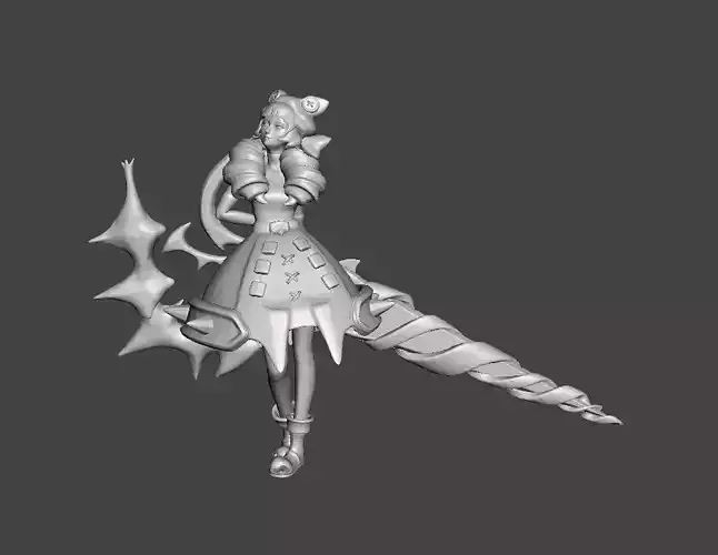 Soul Fighter Gwen 3D Model