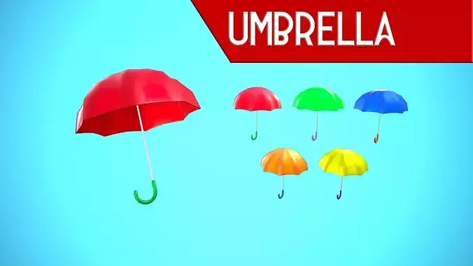 UMBRELLA CARTOON STYLIZED
