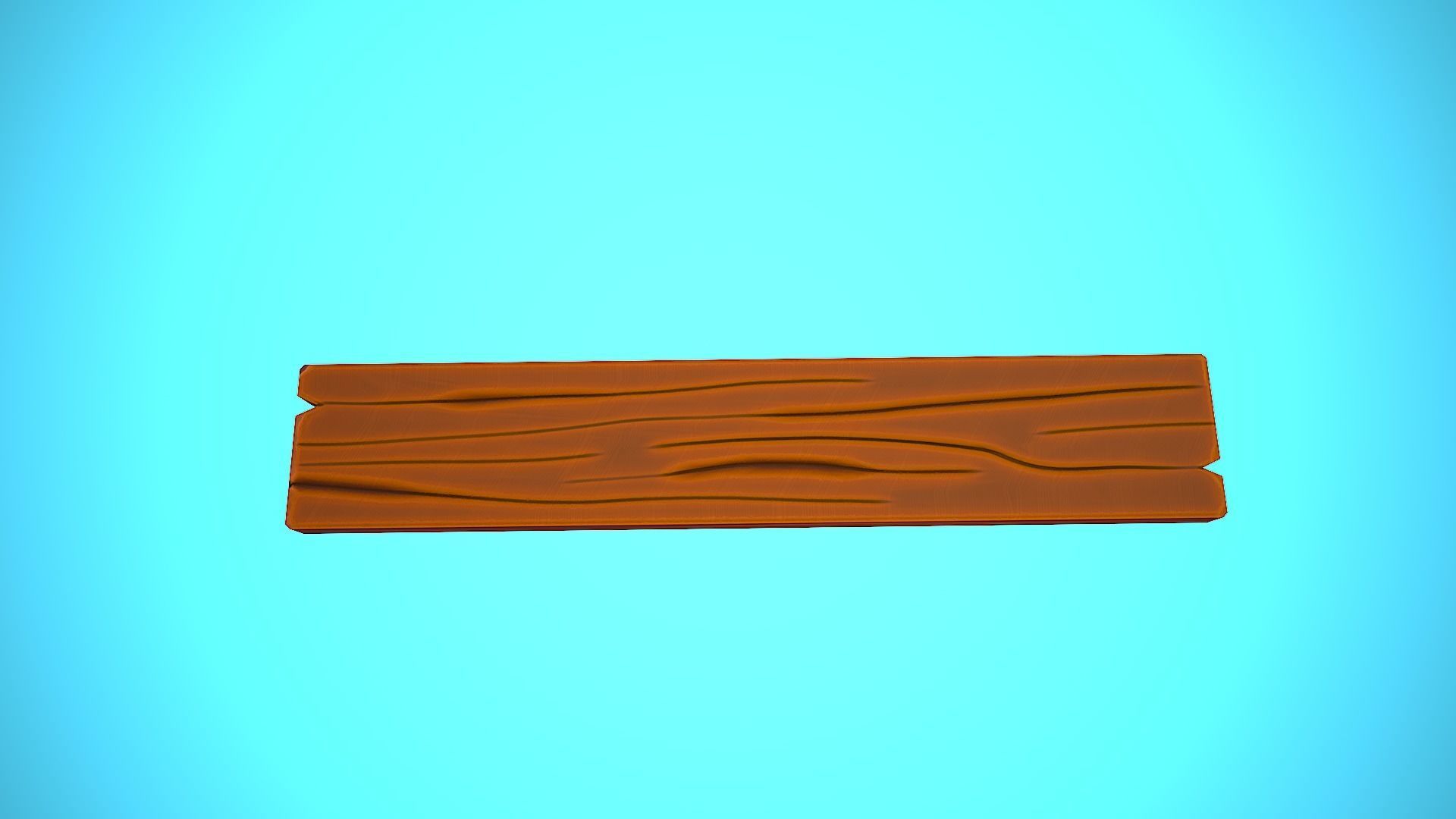 WOOD PLANK CARTOON STYLIZED Low-poly 3D model_10