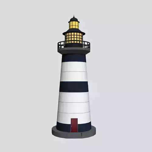 Lighthouse - Low-poly PBR Model Low-poly 3D model