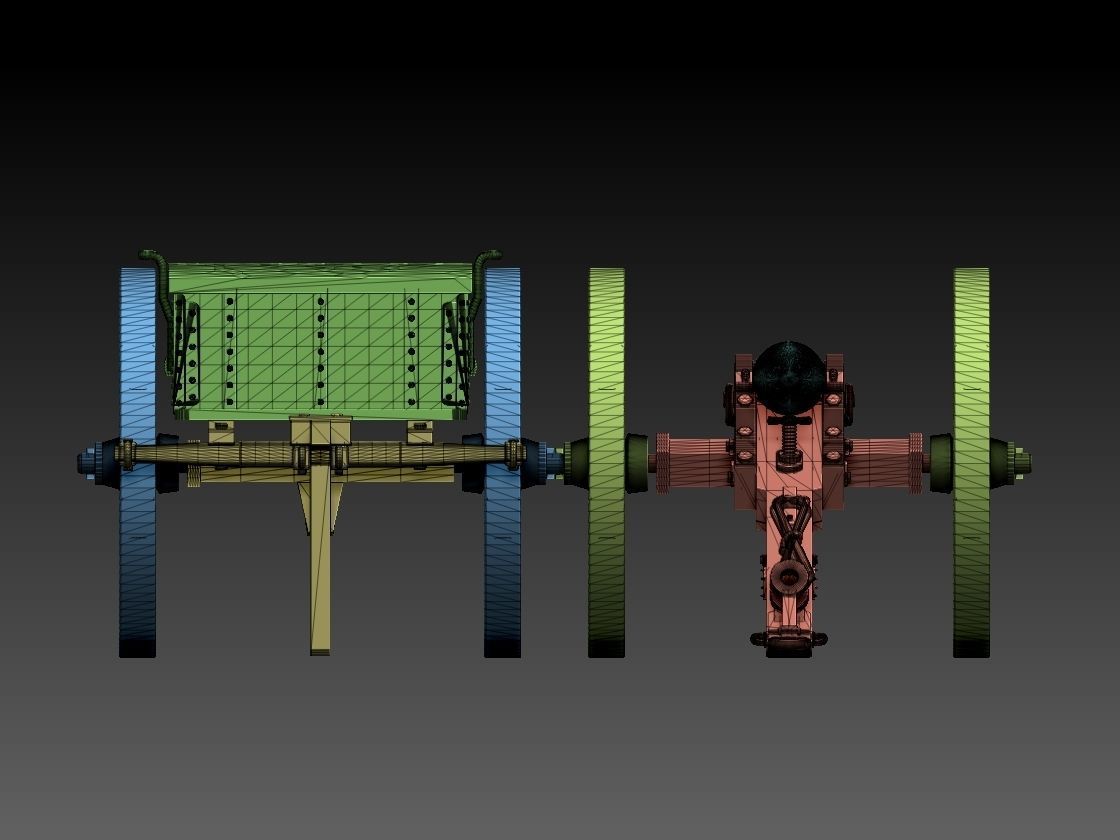 UNION  ACW ARTILLERYMEN AND CANNON 3D print model_20