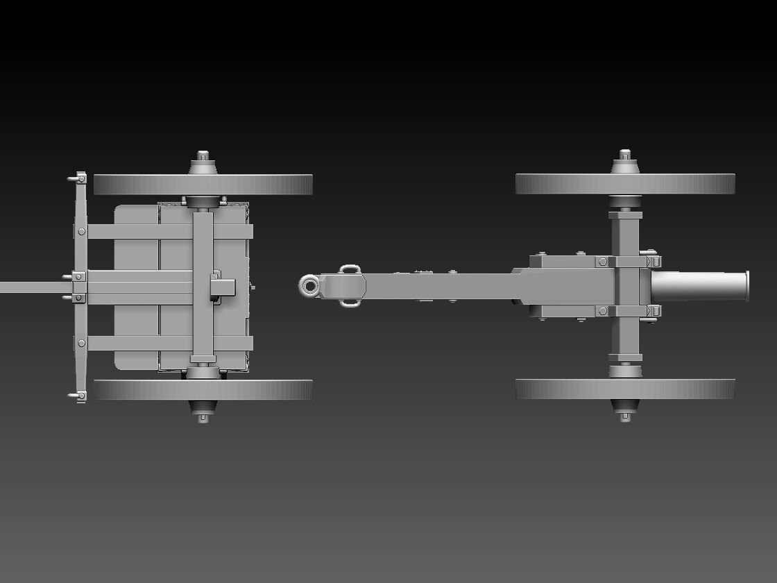 UNION  ACW ARTILLERYMEN AND CANNON 3D print model_25