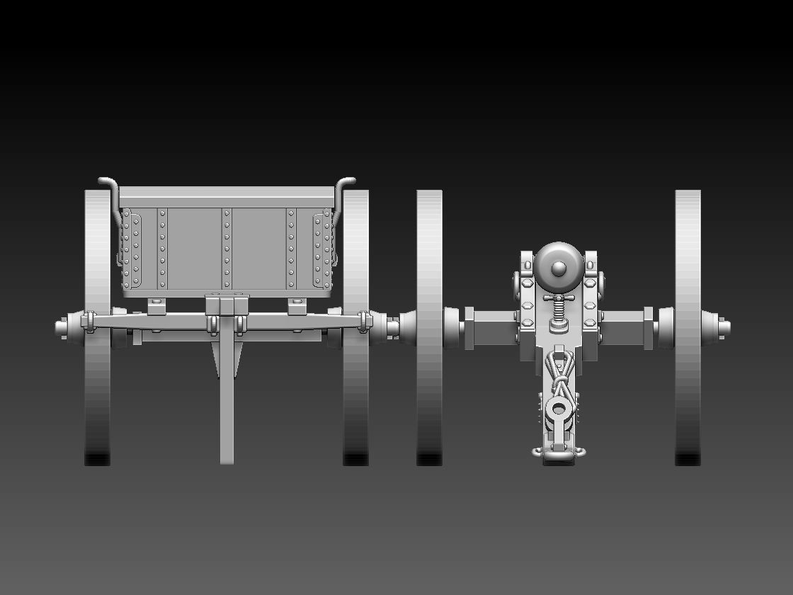 UNION  ACW ARTILLERYMEN AND CANNON 3D print model_22