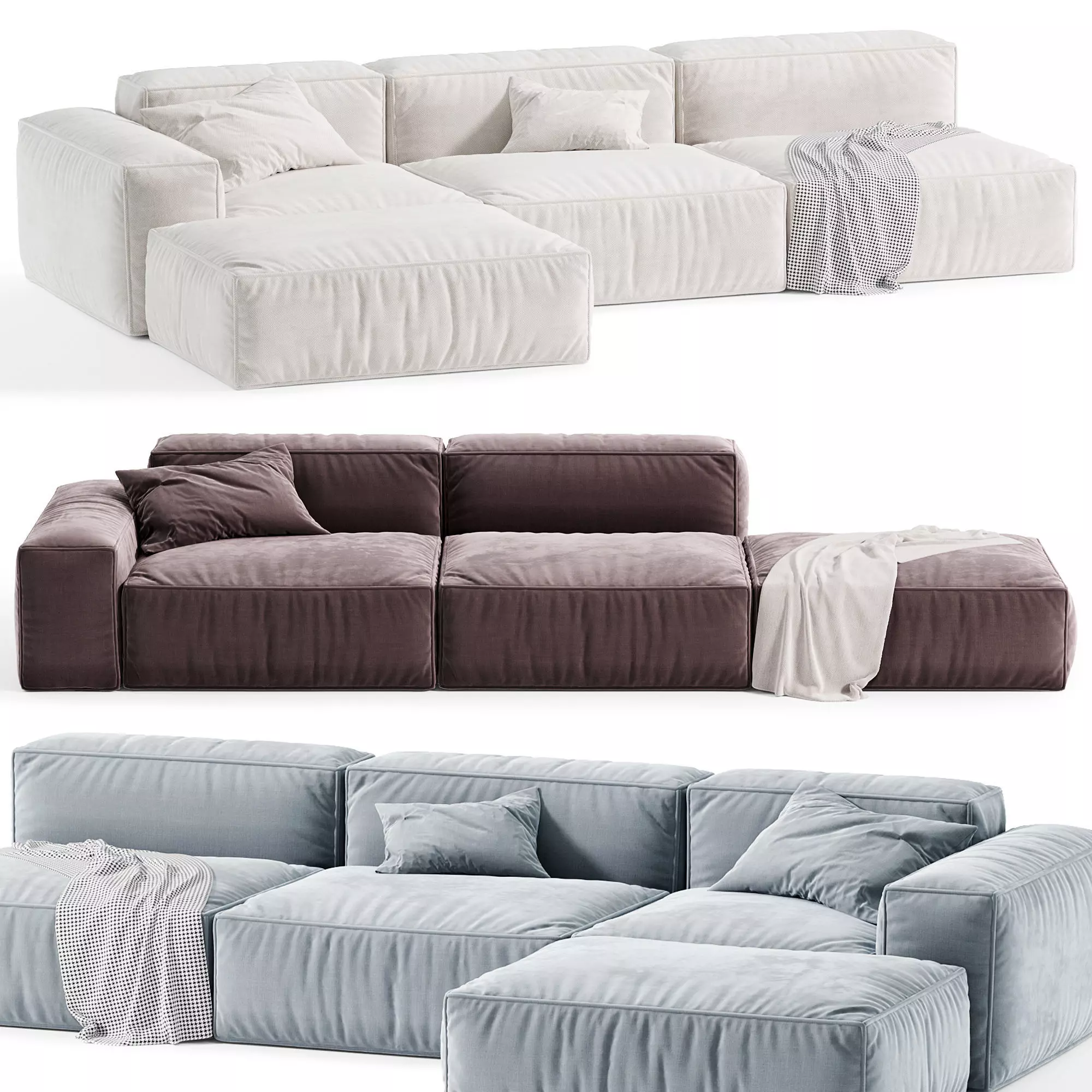 Boca Navi Sofa Set 04 3D model